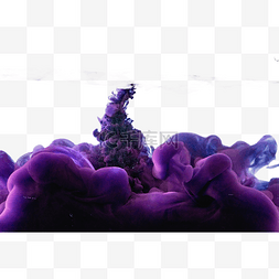 水中紫色烟雾