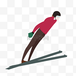 冬季滑雪项目图片_冬奥会运动跳台滑雪