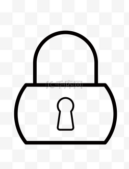 安全管理图标图片_安全锁锁住图标