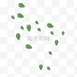 绿色树叶背景图片图片_漂浮绿色树叶背景