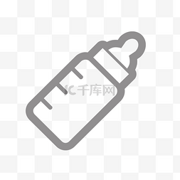 婴儿用品图标图片_卡通奶瓶PNG