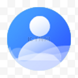 icon图标金融图片_蓝色个人标签图标