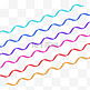 彩色动感波浪线