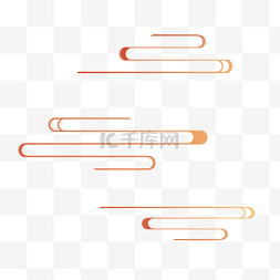 中国风线条云纹图片_中国风渐变云纹装饰