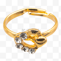 黄金钻石戒指