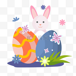 复活节节日彩蛋图片_复活节节日装饰彩蛋兔子