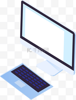 电脑图标立体图片_矢量立体电脑