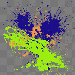 蓝绿色泼墨图片_蓝绿色涂鸦墨迹
