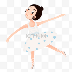 教育机构课程介绍图片_教育机构白色裙子跳舞女孩