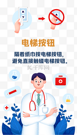 医生小图片_疫情防范措施小提示