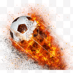 消防红色图片_消防运动足球着火