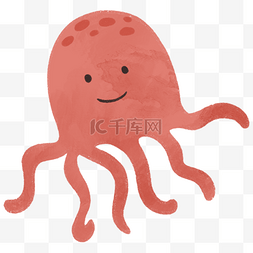 红色水母图片_海洋生物水母章鱼