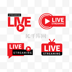 红色方框图片_live streaming电视播放框