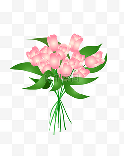 手绘玫瑰花粉色图片_矢量情人节粉色玫瑰花