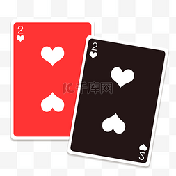 扑克扑克牌图片_红黑游戏扑克牌下载