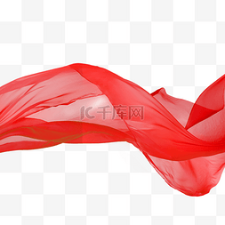红色飘荡的丝绸国庆