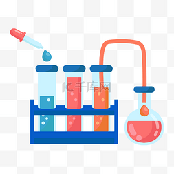 啦啦操器材图片_扁平风实验器材元素