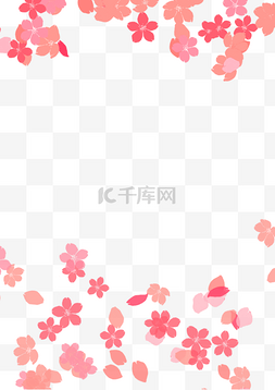 樱花花瓣图片_粉色漂浮花朵