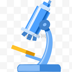 科学显微镜图片_蓝色显微镜