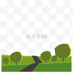 一带一路公路建设图片_旅游风景森林边框