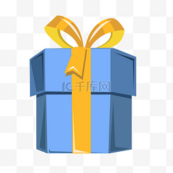 蓝色蝴蝶结礼盒图片_蓝色礼物盒子