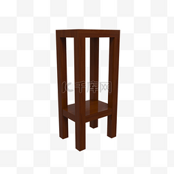 吧台椅图片_实木写实吧台椅座椅