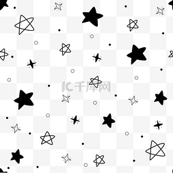 星星线描图片_线描涂鸦星星底纹png