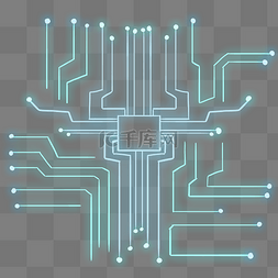 蓝色商务科技图形