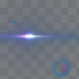 炫光光效光晕图片_蓝色炫光光晕元素