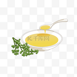 勺子勺图片_卡通火锅调料藤椒油