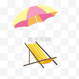 海边清爽图片_夏天海滩太阳伞