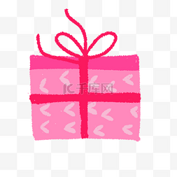 一个粉色礼物盒