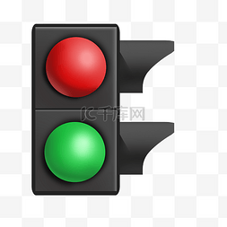黑色指示红绿灯