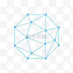 几何线条背景蓝色图片_立体结构