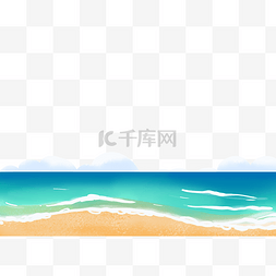 蓝绿色海水图片_海滩沙滩海浪