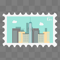 城市建筑邮票