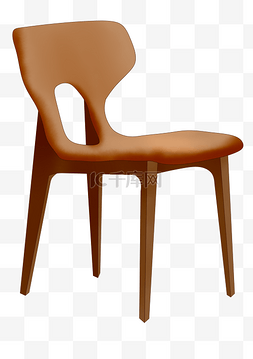 木质椅子家具插画