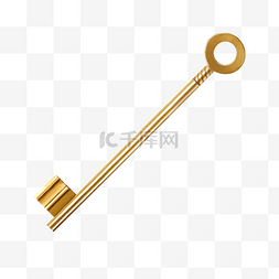 金色开锁钥匙