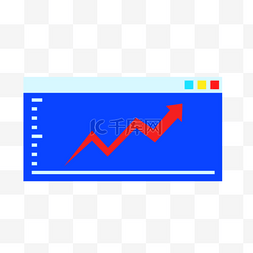 科技金融办公商务上升数据增值