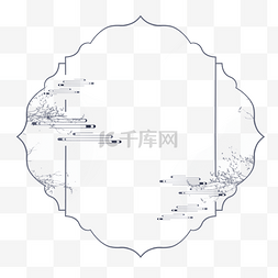 质感地产图片_中国风灰色边框