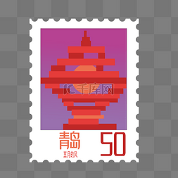 青岛建筑图片_地标建筑邮票
