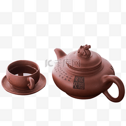 中式紫砂茶壶