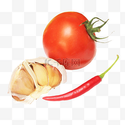 厨房蔬菜食材图片_番茄大蒜辣椒