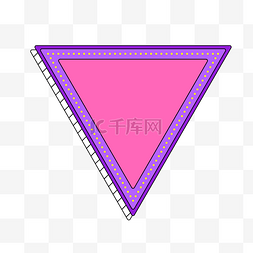 三角形标题边框