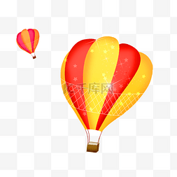 卡通氢气球图片_漂浮浪漫热气球