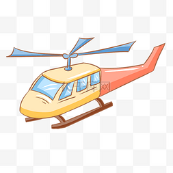 黄色直升飞机