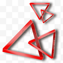 三角形纹路图片_环环相扣三角形