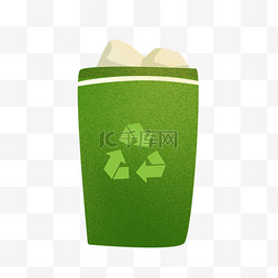 垃圾桶的垃圾图片_一个装垃圾的绿色桶