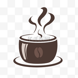 咖啡杯热气图片_手绘咖啡杯
