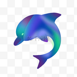 彩色梦幻海豚